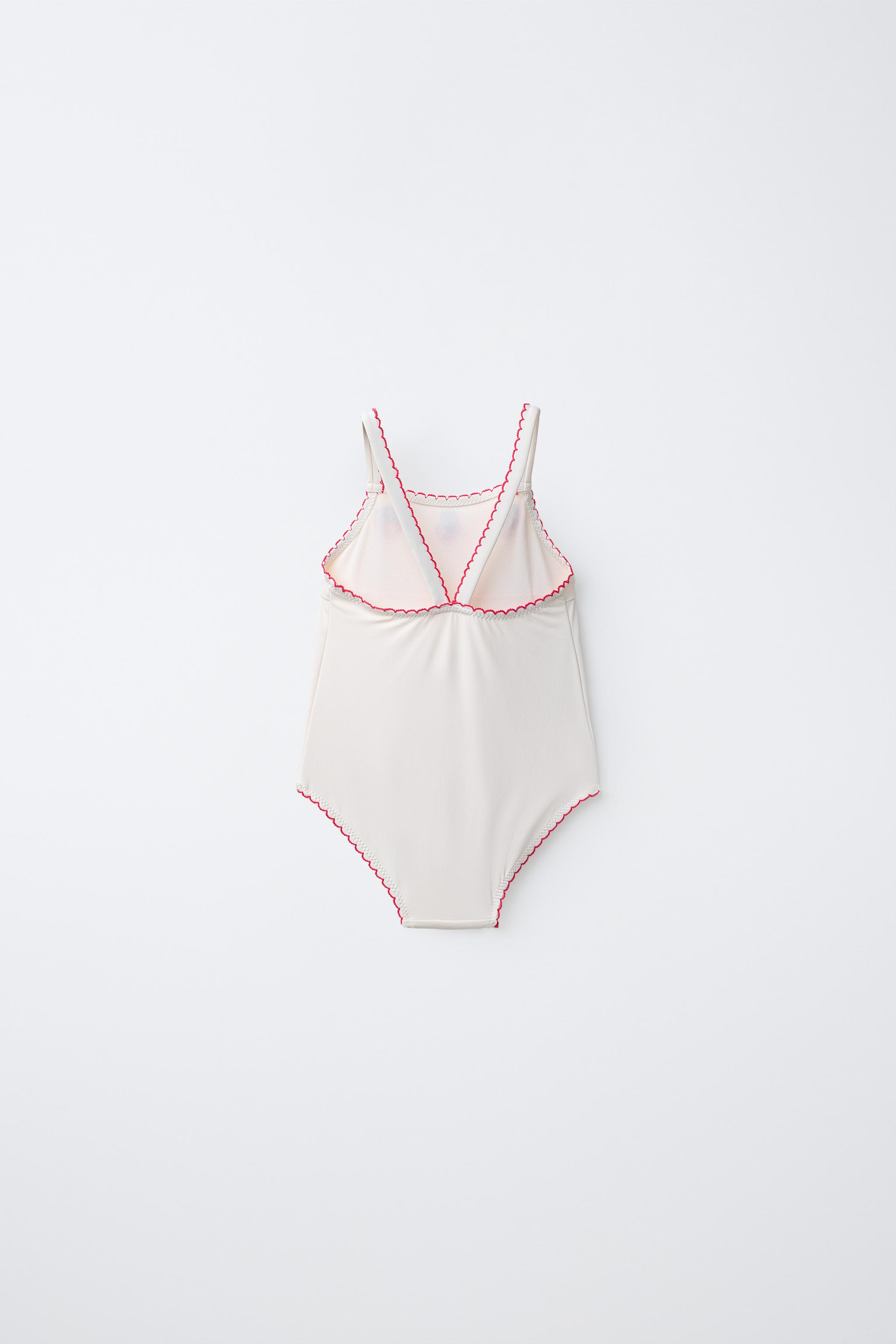 1-6 ANS/ MAILLOT DE BAIN FRAISES BRODÉES